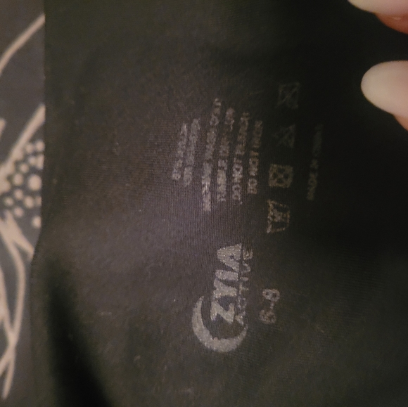 Zyia leggings. Black 6-8 - Picture 3 of 4